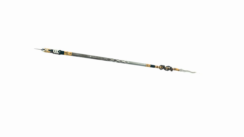 Tombak panjang senjata dingin kuno Model 3D .c4d .max .obj .3ds .fbx .stl .blend 