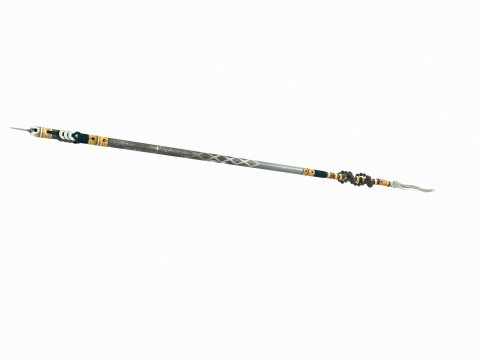 Ancient cold weapon long spear 3D Модель