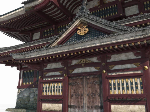 Large palaces and imperial cities in ancient Asian architecture 3D Model