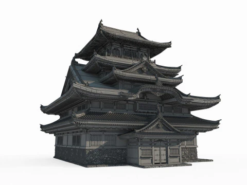 Large palaces and imperial cities in ancient Asian architecture 3D Model