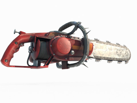 Fantasy style weapon chainsaw 3D Модель