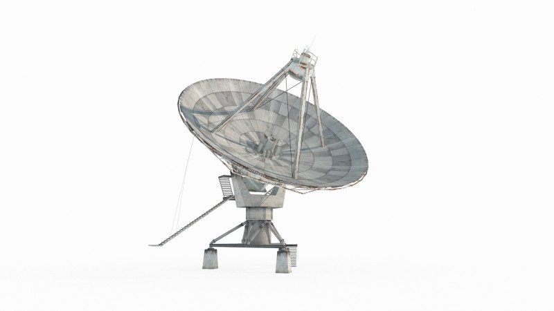 Modern scientific equipment satellite antenna 3D मॉडल .c4d .max .obj .3ds .fbx .stl .blend 