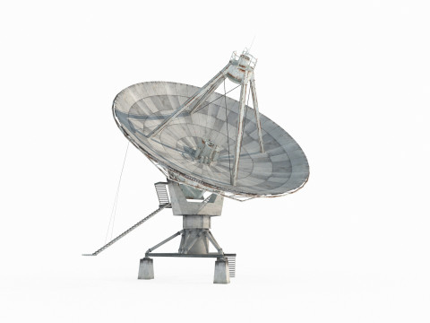 Modern scientific equipment satellite antenna 3D Модель