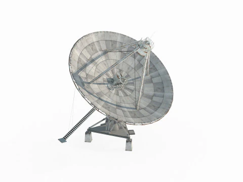 Modern scientific equipment satellite antenna 3D Model