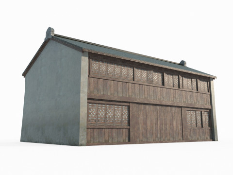Ancient Asian City Architecture and Housing 3D Model