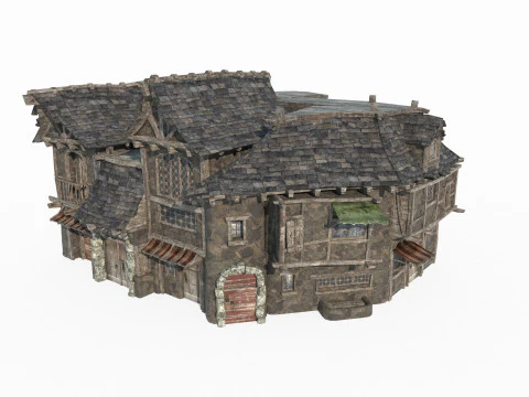Magical Medieval Architecture Tavern 3D Model
