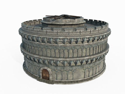 Circular arena of ancient architecture 3D Модель