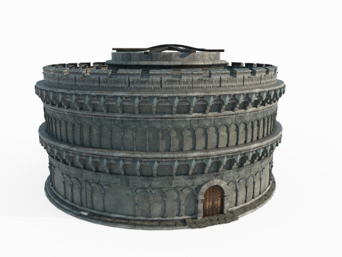 Circular arena of ancient architecture 3D Модель