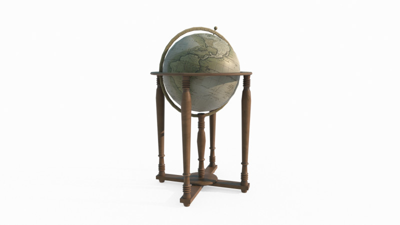 Ancient globe decoration Modelo 3D .c4d .max .obj .3ds .fbx .stl .blend 
