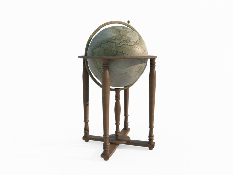 Ancient globe decoration Modello 3D