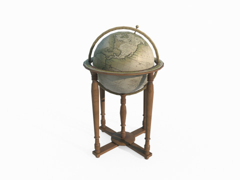 Ancient globe decoration Modelo 3D