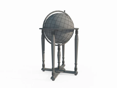 Decora&ccedil;&atilde;o de globo antigo Modelo 3D