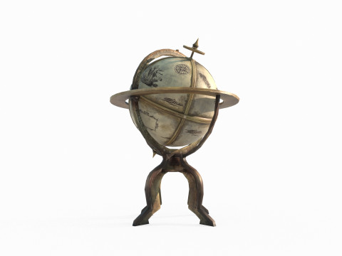 Ancient globe models 3D 模型