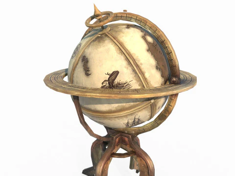 Antichi modelli di globo Modello 3D