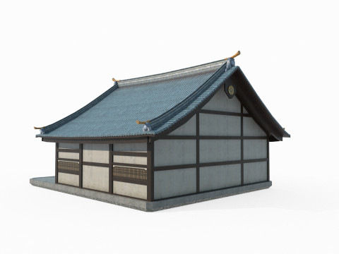 Asian ancient architectural houses Modelo 3D