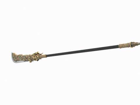 The ancient Asian weapon the broadsword 3Dモデル