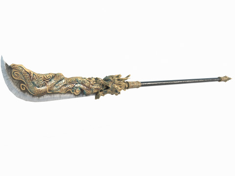 The ancient Asian weapon the broadsword 3Dモデル