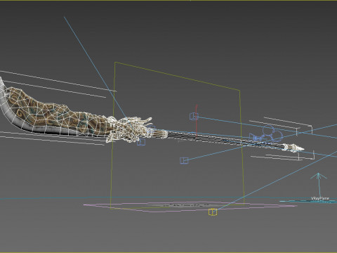 The ancient Asian weapon the broadsword 3Dモデル