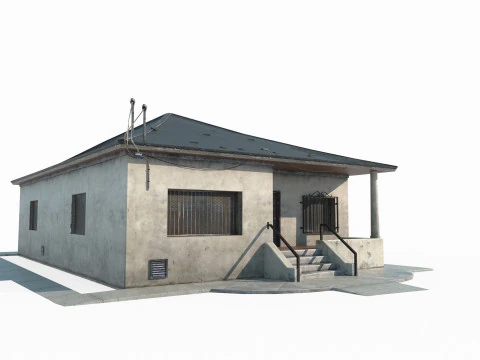 Piccole case di architettura moderna Modello 3D