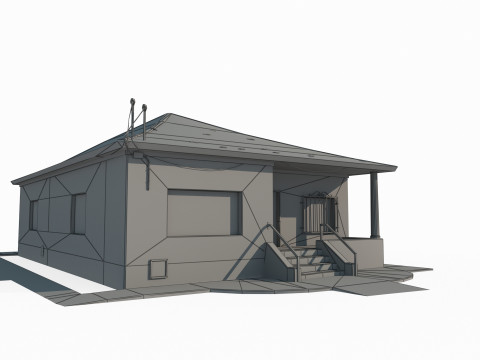 Modern architecture small houses 3D Model
