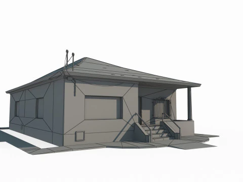 Modern architecture small houses 3D Model