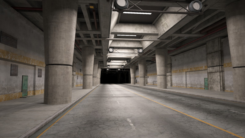 Modern architectural highway tunnels Modelo 3D .c4d .max .obj .3ds .fbx .stl .blend 