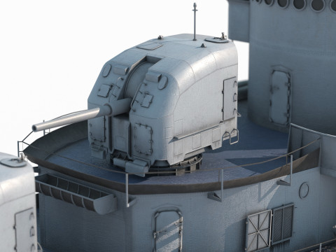 Modern waterborne destroyer 3D 模型