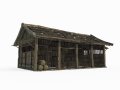 Asian ancient scene stables 3D Модель