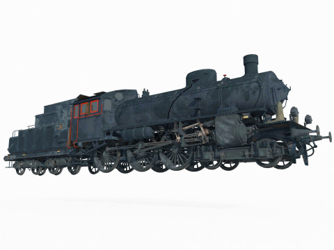 Modern vehicle steam locomotive Model 3D