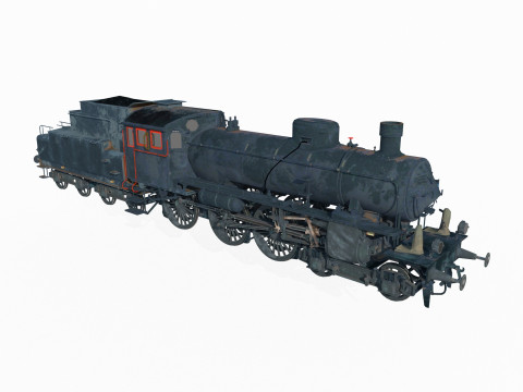 Modern vehicle steam locomotive Model 3D