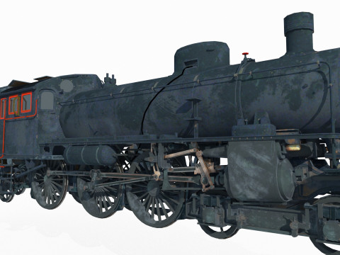 Modern vehicle steam locomotive Model 3D