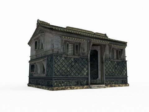 Ancient Asian architecture and residential buildings 3D 模型