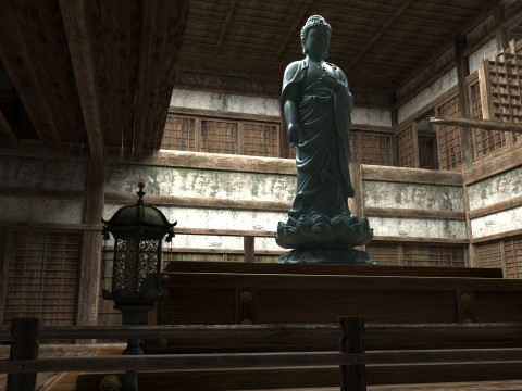 Ancient Buddhist Temples in Asia 3D 模型