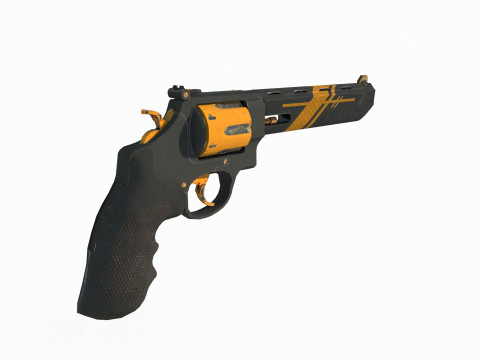 Modern weapon heavy revolver 3D Модель