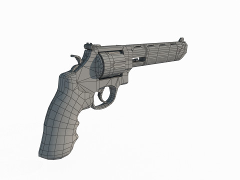 Modern weapon heavy revolver 3D Модель