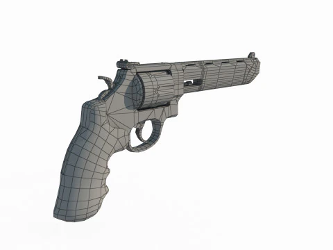 Modern weapon heavy revolver 3D Model