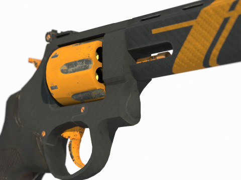 Modern weapon heavy revolver 3D Модель