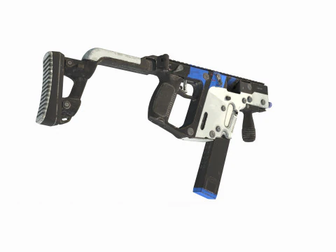 Arma de ciencia ficci&oacute;n metralleta Modelo 3D