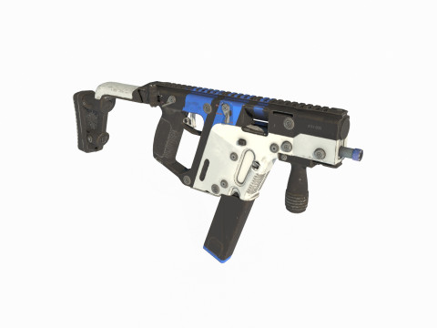 Science fiction weapon submachine g u n Modelo 3D