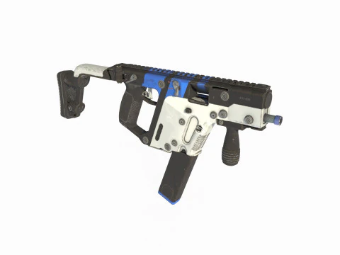 Science fiction weapon submachine g u n 3D Model