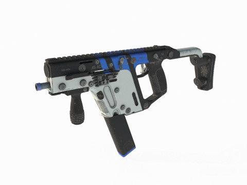 Science fiction weapon submachine g u n Modelo 3D