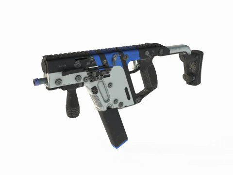 Science fiction weapon submachine g u n 3D Model