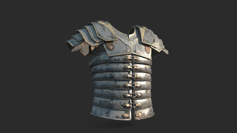 Ancient lightweight armor 3D 模型 .c4d .max .obj .3ds .fbx .stl .blend 