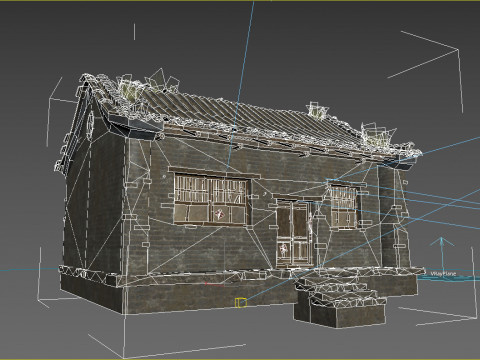 Ancient Asian architecture and residential buildings 3Dモデル