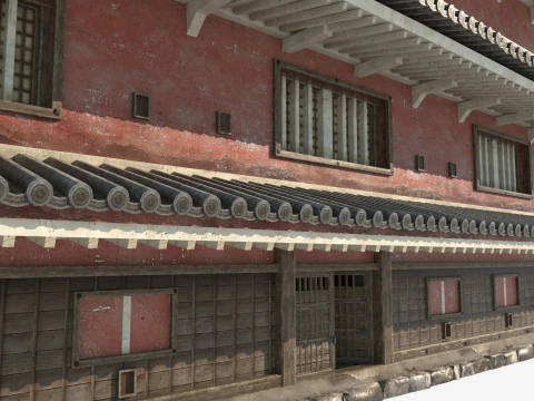 Ancient Asian Architectural Marvels Grand Palace Complexes 3D Model