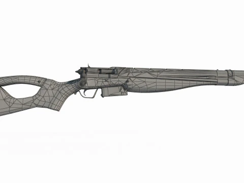 Fucile magico per armi fantasy Modello 3D