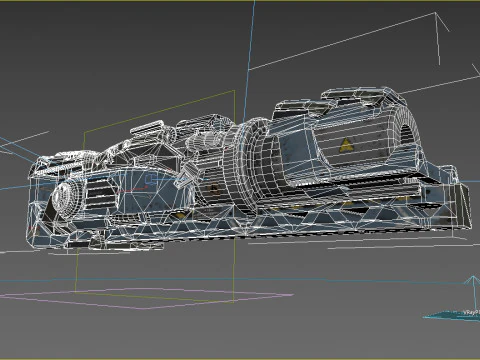 Futuro cannone energetico per armi fantascientifiche Modello 3D