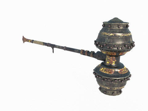 Martelo de Arma Fria Mítico Antigo Modelo 3D