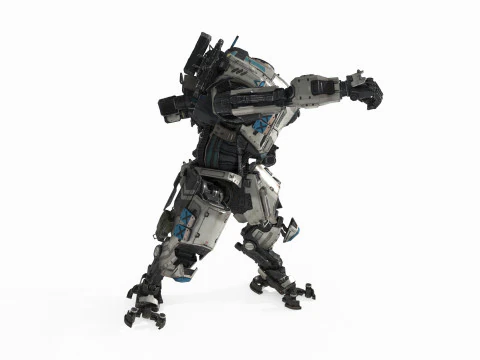 Robot tempur bertenaga fiksi ilmiah masa depan Model 3D