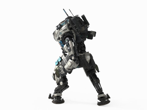 Geleceğin bilim kurgu destekli savaş robotları 3D Model